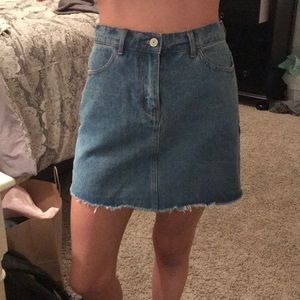 Brandy Melville Jean Skirt